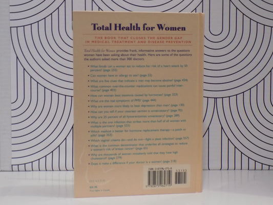 Total Health for Women: From Allergies and Back Pain to Overweight and Pms, the Best Preventive and Curative Advice for More Than 100 Women's Health Problems