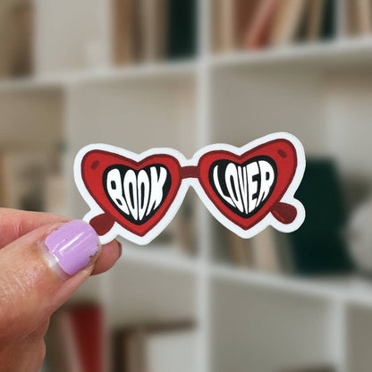 Book Lover Matte Sticker - Stickers for Readers