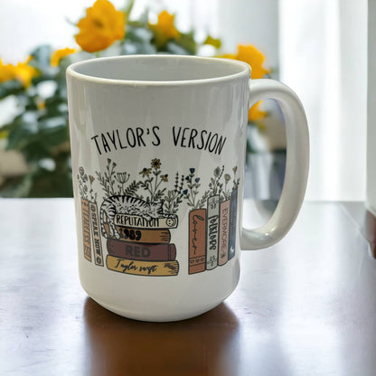 Taylor Swift - Taylor's Version Ceramic Mug - 15oz: Font: PRINT