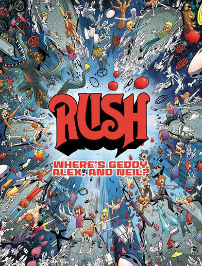 Rush: Where's Geddy, Alex, and Neil?  by David Calcano: Paper Over Board; 36 pages / English