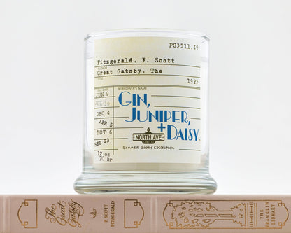 Banned Book Candle / The Great Gatsby / Book Lover Gift: Display box