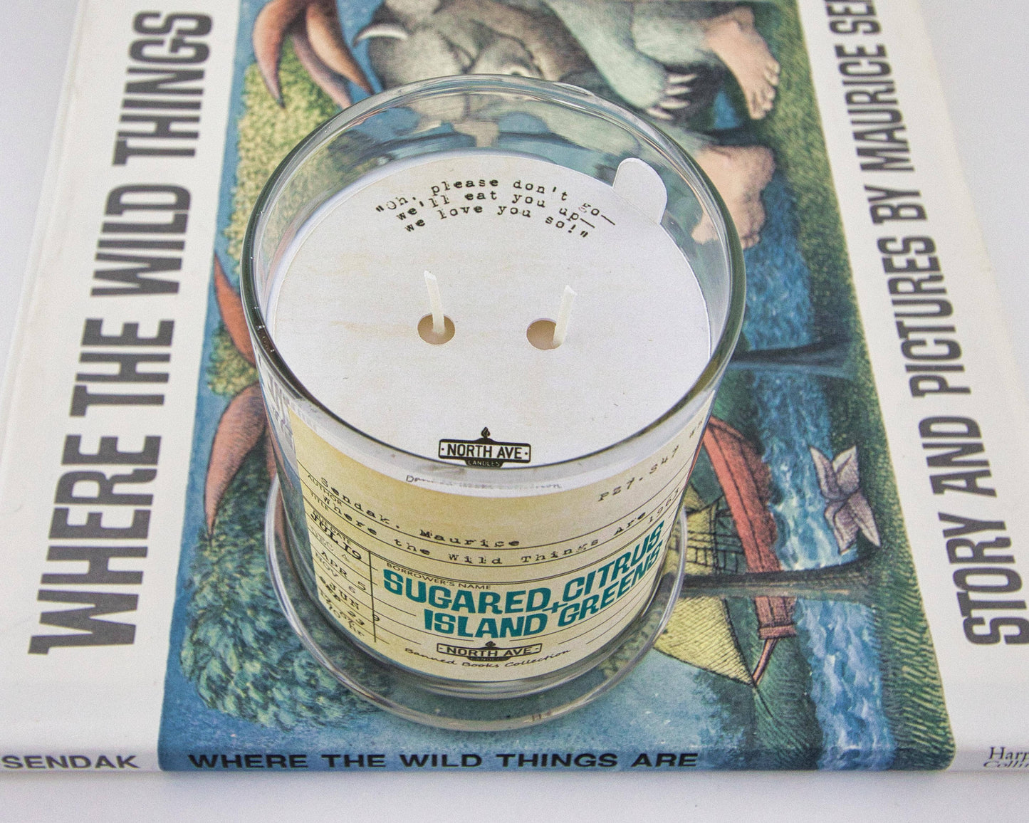 Banned Book Candle / Where the Wild Things Are / Book Gift: Display box