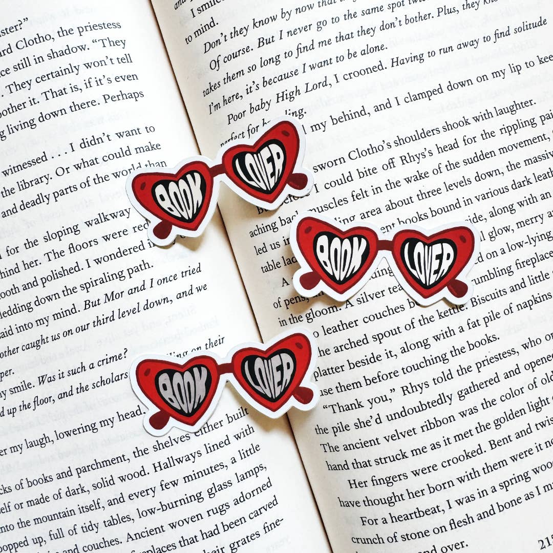 Book Lover Matte Sticker - Stickers for Readers