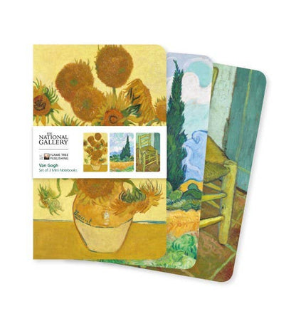 National Gallery: Vincent Van Gogh Set of 3 Mini Notebooks